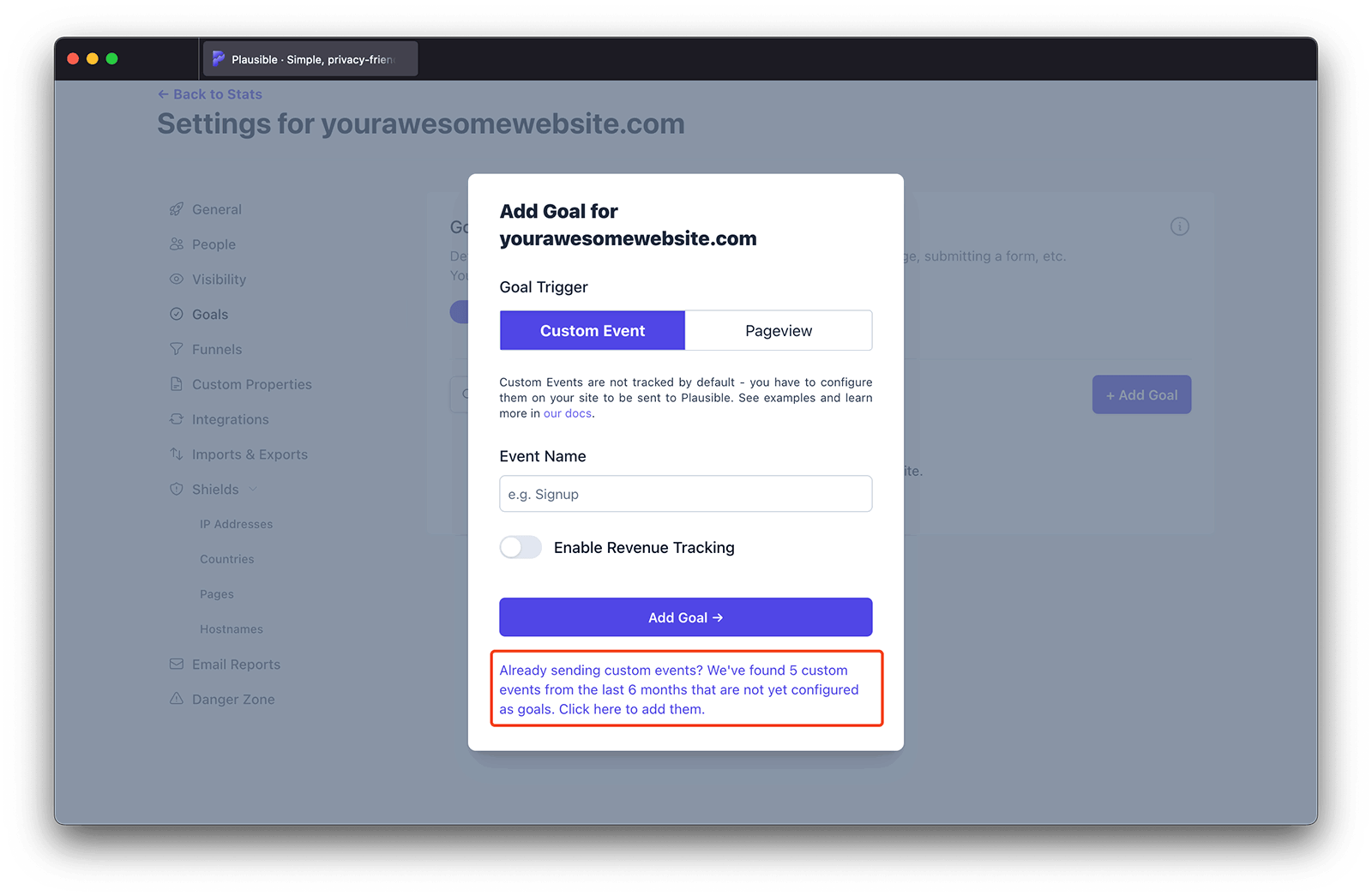 Add all existing events with a single click Add all existing events with a single click